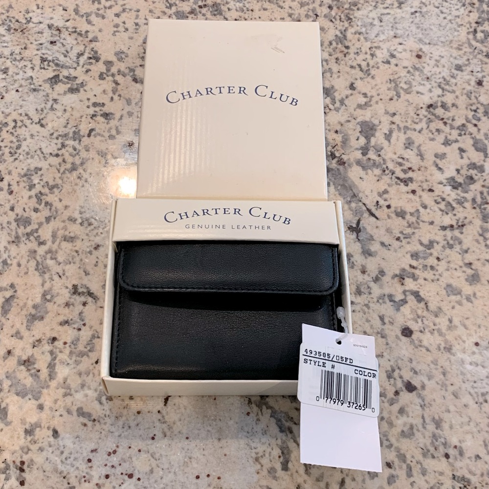 NWT - Charter Club - Genuine Leather Wallet